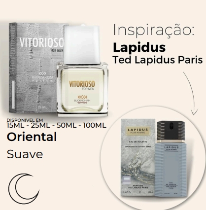 VITORIOSO - Perfume Masculino Inspirado em Lapidus Pour Homme