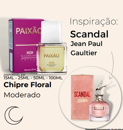 PAIXÃO  - Perfume Feminino Inspirado em Scandal de Jean Paul Gaultier