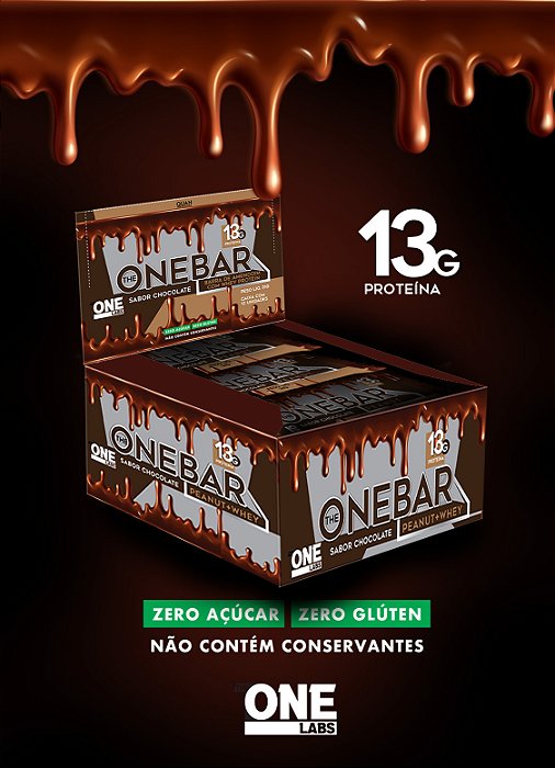 ONEBAR Peanut sabor chocolate (13g proteína)