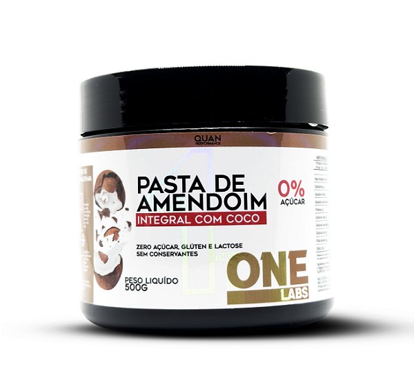 Pasta de amendoim Integral com coco 500g - The One labs