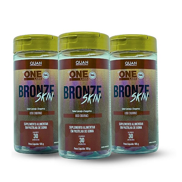 3x Goma Bronze Skin  - The One Labs (30 Unid)