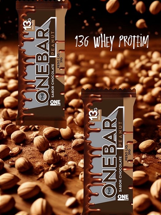 Barra De Proteína The One Bar Peanut Amsndoim Chocolate