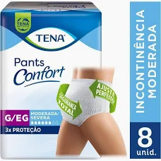 FRALDA TENA PANTS CONFORT G/EG C/8