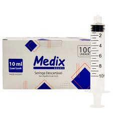 SERINGA 10ML S/AG LUER SLIP UND MEDIX