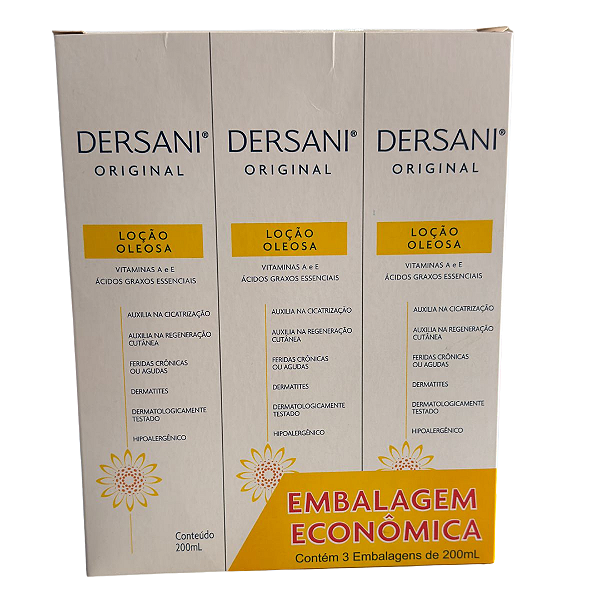 DERSANI ORIGINAL LOÇÃO 200 ML CX C/3