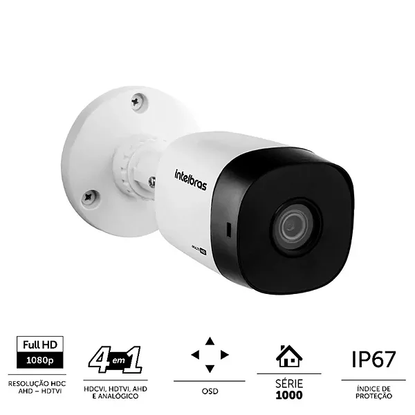 Câmera Bullet Intelbras VHD 1230B G7 2MP Full HD - Qualidade de Imagem Superior para Monitoramento Detalhado