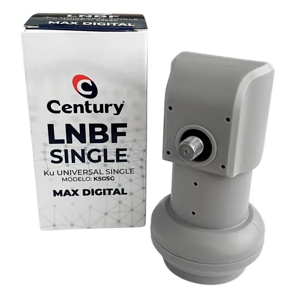 Lnbf DUPLO Century Monoponto Simples Banda Ku Universal, K5GSG