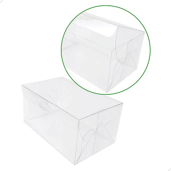 Caixa de Acetato PX-1 (17x10.5x8.5 cm) (25un) Embalagem de Plástico Transparente