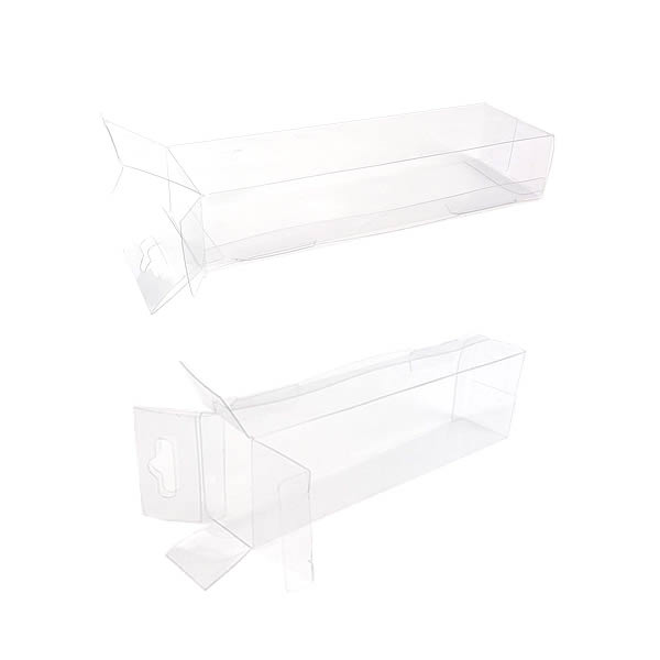 Embalagem de Acetato PX-232 (4,5x3x16 cm) (25un) Caixa para Isca Artificial Colecionador, Caixa de Plástico Transparente