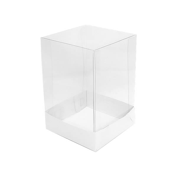 Caixa de Acetato PMB-11 Lisa Branca (6x6x9.5 cm) (25un) Caixa para Embalagem