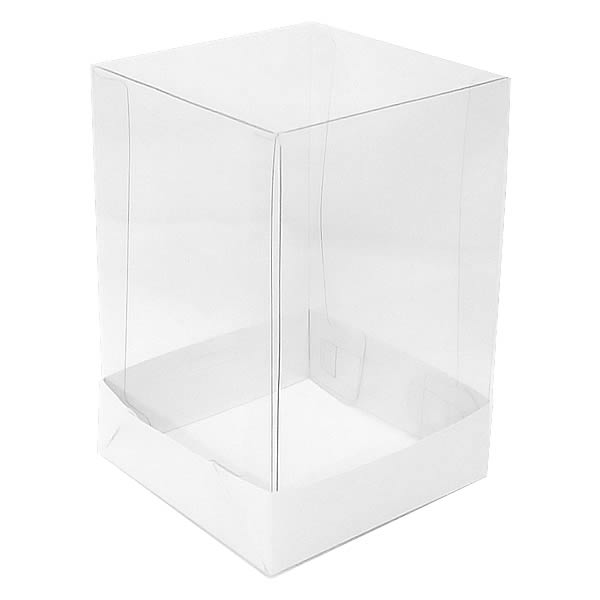 Caixa de Acetato PMB-9 Lisa Branca (8.5x8.5x12 cm) (25un) Caixa para Embalagem