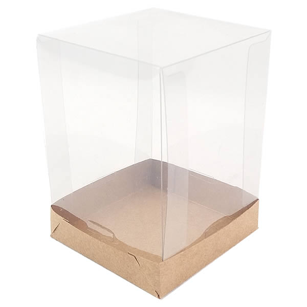 Caixa de Acetato PMB-9 Kraft (8.5x8.5x12 cm) (25un) Caixa para Embalagem