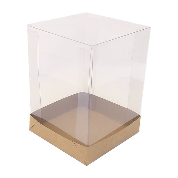Caixa de Acetato PMB-11 Kraft (6x6x9.5 cm) (25un) Caixa para Embalagem
