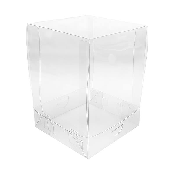 Caixa de Acetato PMB-1 Plástico (10x10x12.5 cm) (25un) Caixa para Mini Bolo