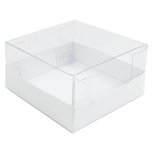 Caixa de Acetato PMB-13 Lisa Branca (7.5x7.5x4 cm) (25un) Caixa para Embalagem