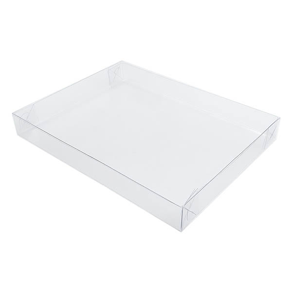 Caixa de Acetato P-71 (17x13x2 cm) (25un) Tampa e Fundo Embalagem de Plástico Transparente