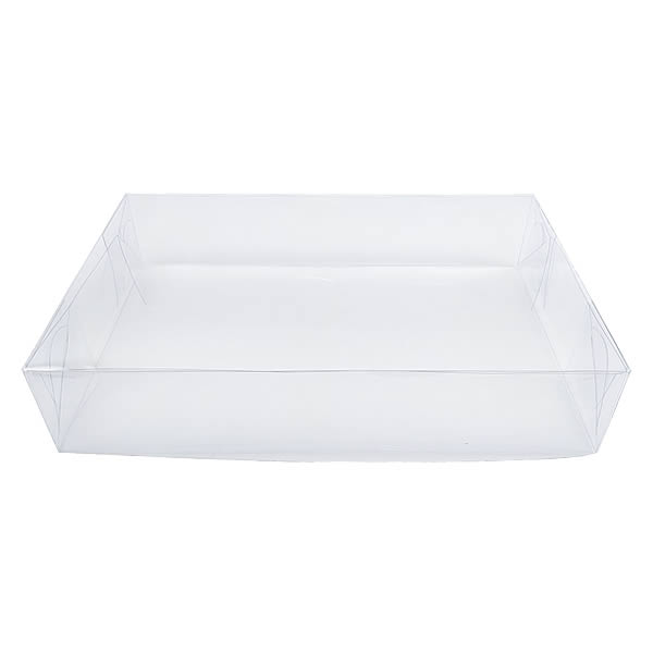 Caixa de Acetato P-31 (26x23x4 cm) (25un) Tampa e Fundo Embalagens de Plástico Transparente