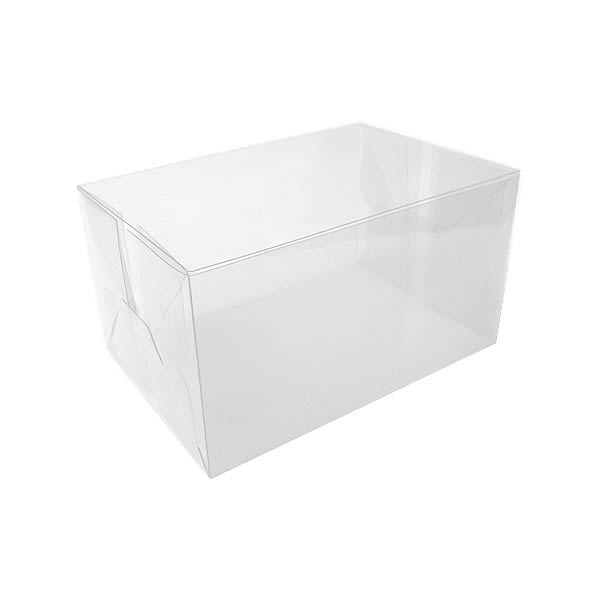 Caixa de Acetato P-91 (15x10x8 cm) (25un) Tampa e Fundo Embalagem de Plástico Transparente