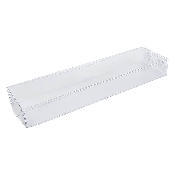 Caixa de Acetato P-78 (14.5x5x2 cm) (25un) Tampa e Fundo Embalagem de Plástico Transparente