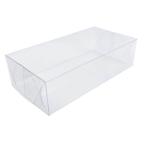 Caixa de Acetato P-36 (14x8x5 cm) (25un) Tampa e Fundo Embalagem de Plástico Transparente