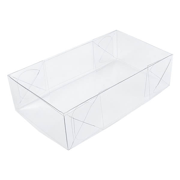 Caixa de Acetato P-27 (13x7.5x3.5 cm) (25un) Tampa e Fundo Embalagens de Plástico Transparente