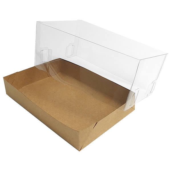 Caixa de Acetato KRP-315 (18x14x7 cm) (25un) Embalagem Plástica e Fundo de Papel