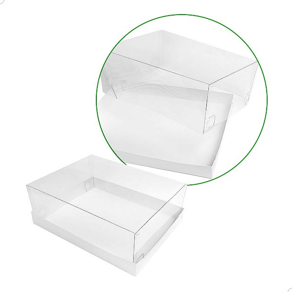 Caixa de Acetato TRP-304 (25x19x9 cm) (25un) Caixa para Embalagem, Caixa de Plástico e Papel