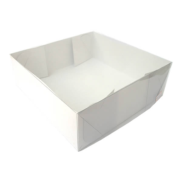 Caixa de Acetato TRP-96 (13x13x6 cm) (25un) Caixinha de Plástico Acetato e Papel