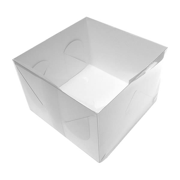 Caixa de Acetato TRP-9 (15x15x10 cm) (25un) Caixa para Embalagem Acetato e Papel