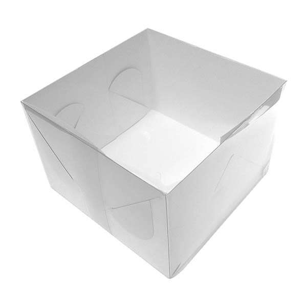 Caixa de Acetato TRP-8 (14x14x10.5 cm) (25un) Embalagens Plástico Acetato e Papel