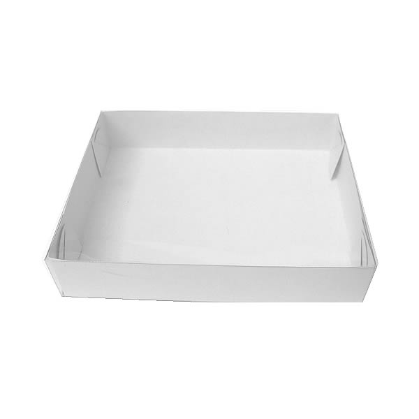 Caixa de Acetato TRP-124 (8x8x1.5 cm) (25un) Embalagem de Plástico Acetato e Papel