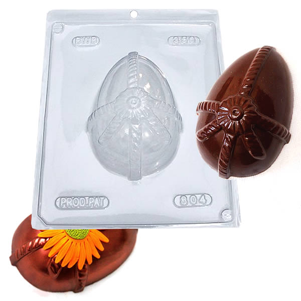 Forma para Chocolate com Silicone Ovo Trabalhado 350g cod. 804 BWB