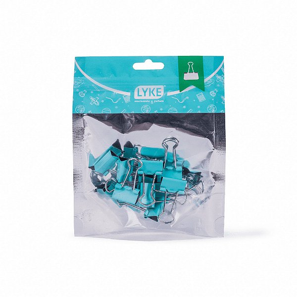 Ziper Bag Binder Clips - Pastel 19mm c/ 12 unid | Lyke
