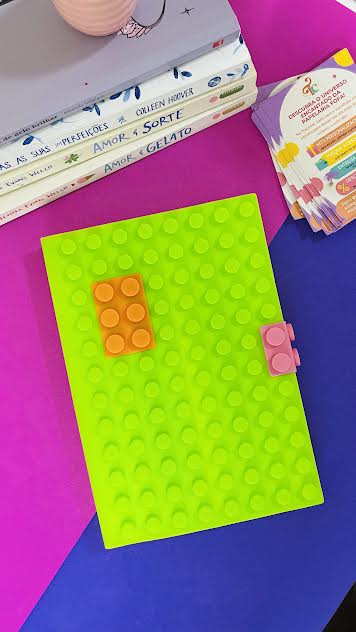 Caderno Lego A5 - Pautado - Capa Flexível 80 fls - Verde | Importado