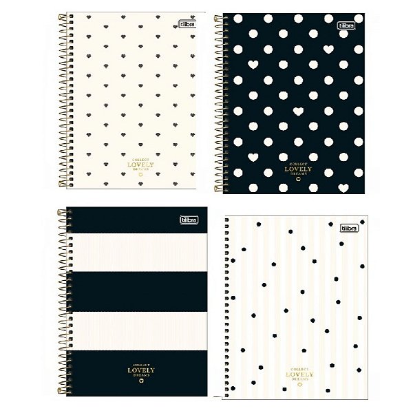 Caderno Espiral Colegial - West Village Collect Lovely Dreams - 1 matéria- Capa dura  80fls | Tilibra