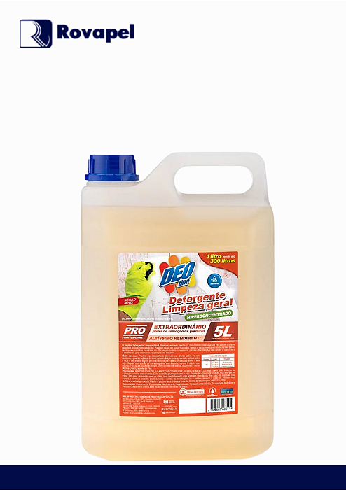 DETERGENTE HIPER CONCENTRADO NEUTRO -  DEOLINE 5 LITROS