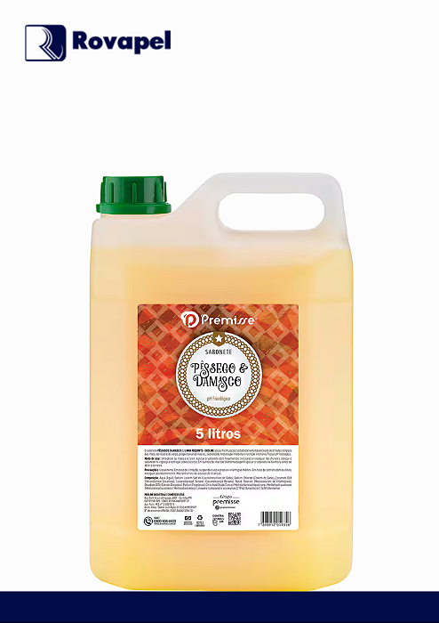 SABONETE PREMISSE PESSEGO E DAMASCO - 5 LITROS