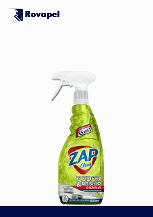 DESENGORDURANTE LIMÃO PODER E BRILHO GATILHO 500ML- ZAP CLEAN
