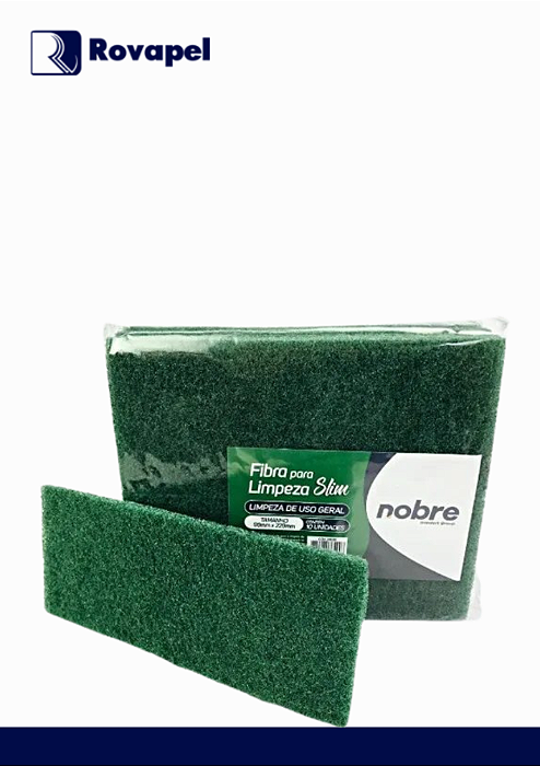 FIBRA LIMPEZA PESADA VERDE 102X260mm - NOBRE