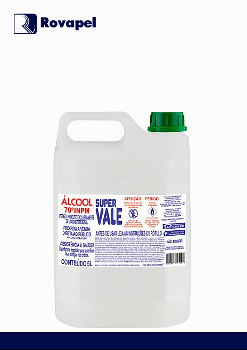 ALCOOL LIQUIDO 70% 5LT SUPER VALE
