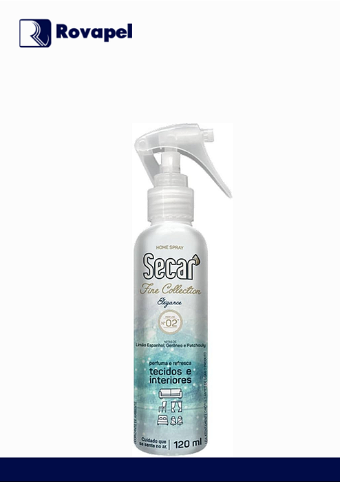 Home Spray Fine Collection Elegance Secar 120 ml – Sofisticação e Frescor para seu Lar
