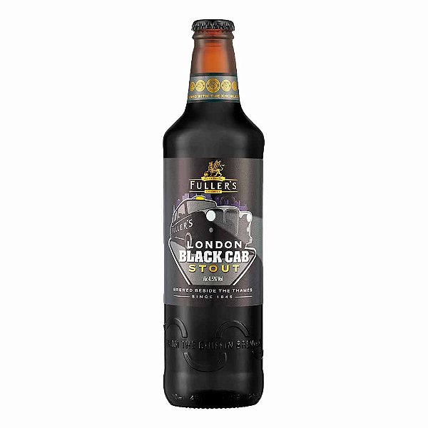 Cerveja Fuller's Black Cab Stout, garrafa 500ml