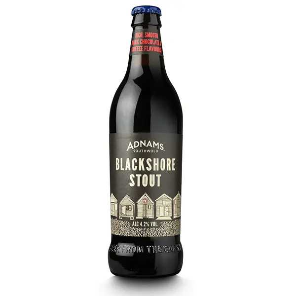 Cerveja Adnam's Blackshore Stout - garrafa 500ml