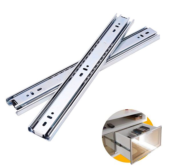 Kit 3 Pares de  Corrediça  Trilho Telescópica TN de 40 Cm H35 Light 30kg