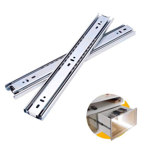 Kit 3 Corrediça Trilho Telescópica TN de 45 Cm H35 Light 30kg