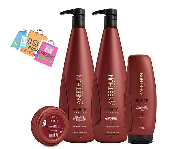 TRATAMENTO CAPILAR  - LINHA FORCE SYSTEM  (LITRO)  - ANEETHUN PROFISSIONAL