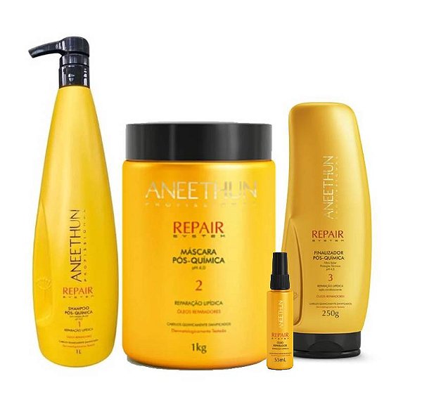 TRATAMENTO CAPILAR - KIT REPAIR SYSTEM (LITRO)- ANEETHUN PROFISSIONAL