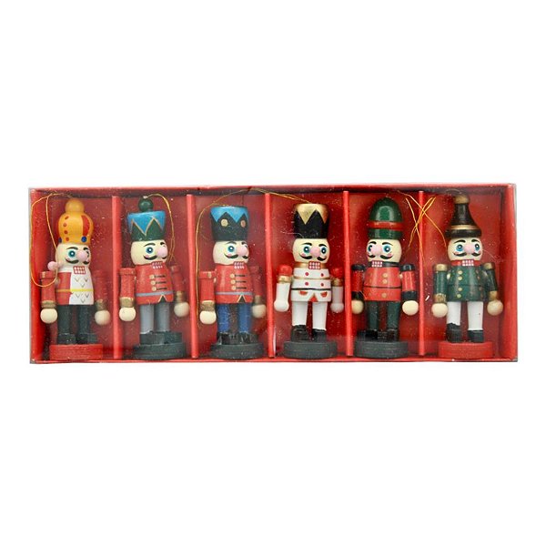 Kit 6 Quebra Nozes - Soldado 6cm