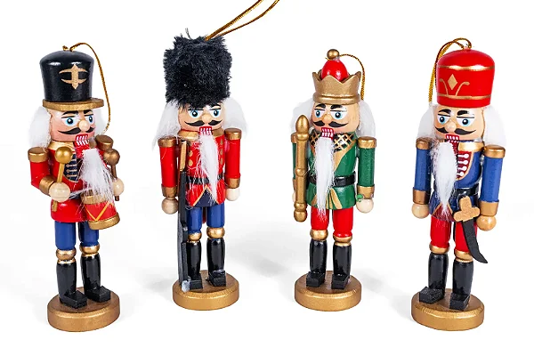 Kit com 4 Quebra Nozes - Soldadinhos de 12cm