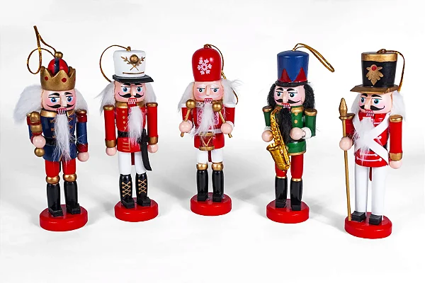 Kit com 5 Quebra Nozes - Soldadinhos de 12cm